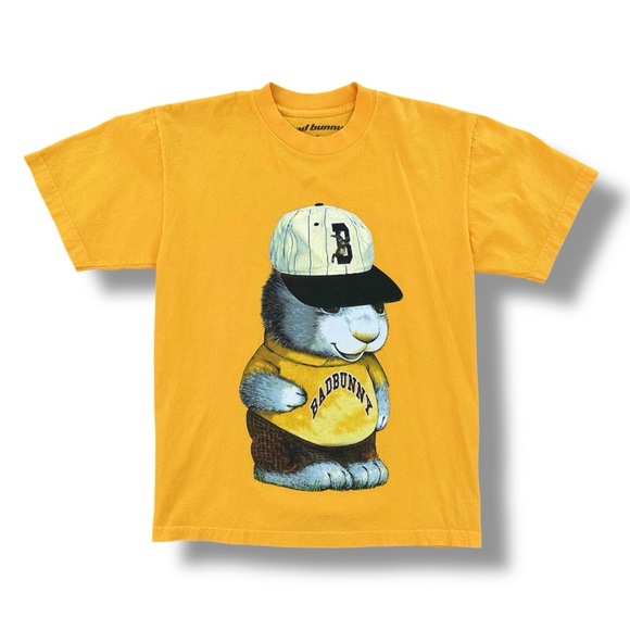 Bad Bunny Las Que No Iban A Salir T-Shirt Yellow Size Small Official Merch - Picture 1 of 5